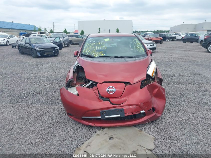 2014 Nissan Leaf S/Sv/Sl VIN: 1N4AZ0CP8EC335554 Lot: 12031145