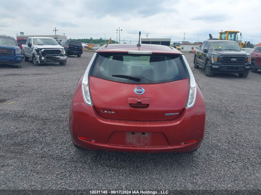 2014 Nissan Leaf S/Sv/Sl VIN: 1N4AZ0CP8EC335554 Lot: 12031145