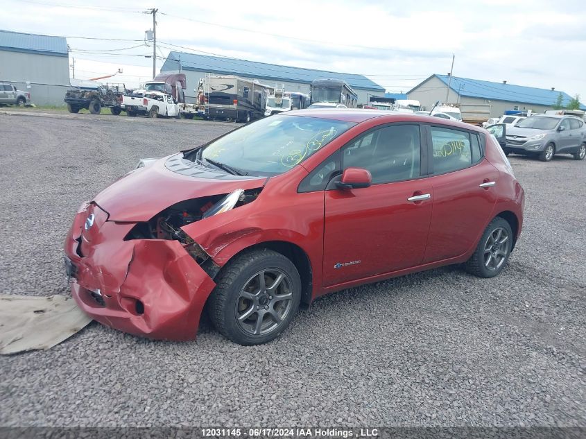 2014 Nissan Leaf S/Sv/Sl VIN: 1N4AZ0CP8EC335554 Lot: 12031145