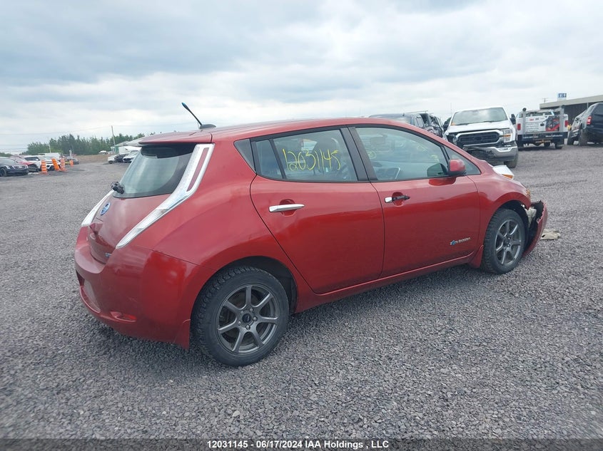 2014 Nissan Leaf S/Sv/Sl VIN: 1N4AZ0CP8EC335554 Lot: 12031145