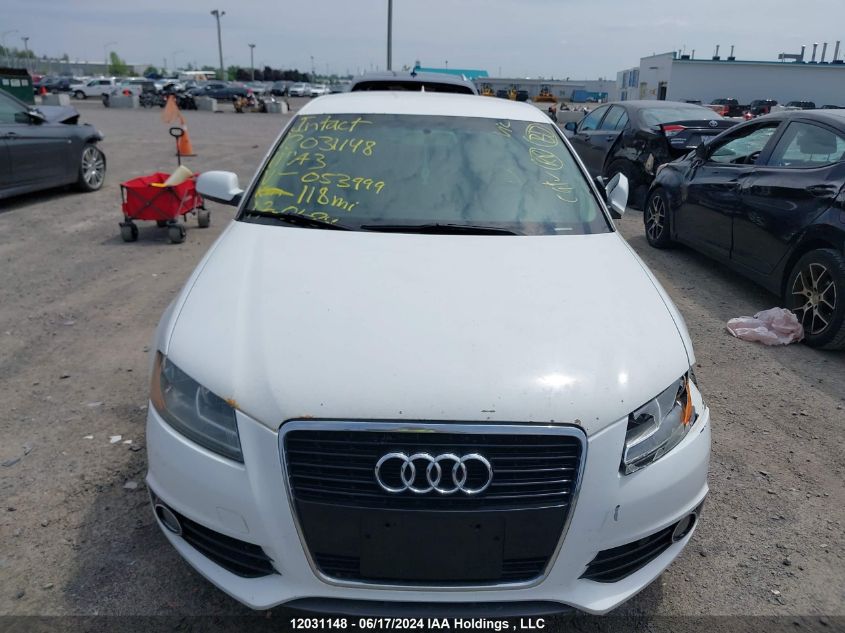 2011 Audi A3 VIN: WAUBJBFM6BA053999 Lot: 12031148