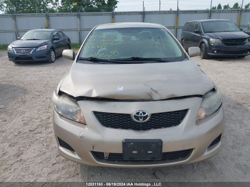 2010 Toyota Corolla Le VIN: 2T1BU4EE8AC343607 Lot: 12031163