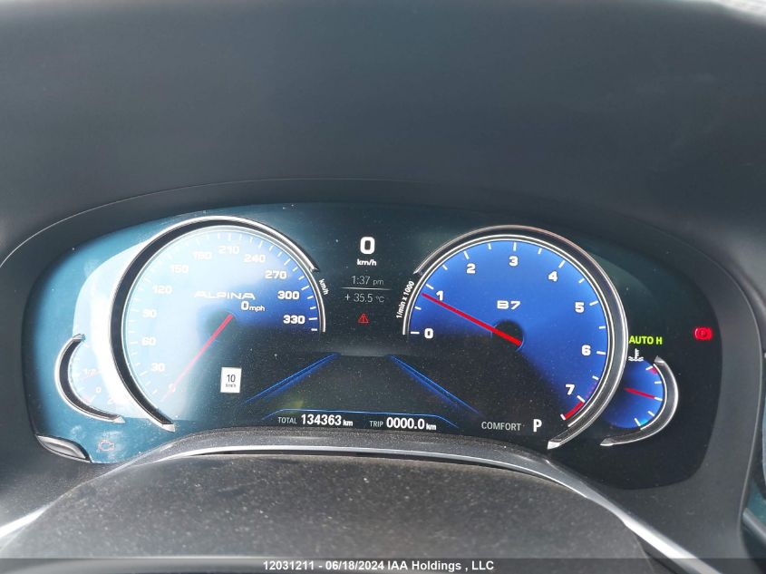 2016 BMW 750 Xi VIN: WBA7B0C53GG526735 Lot: 12031211