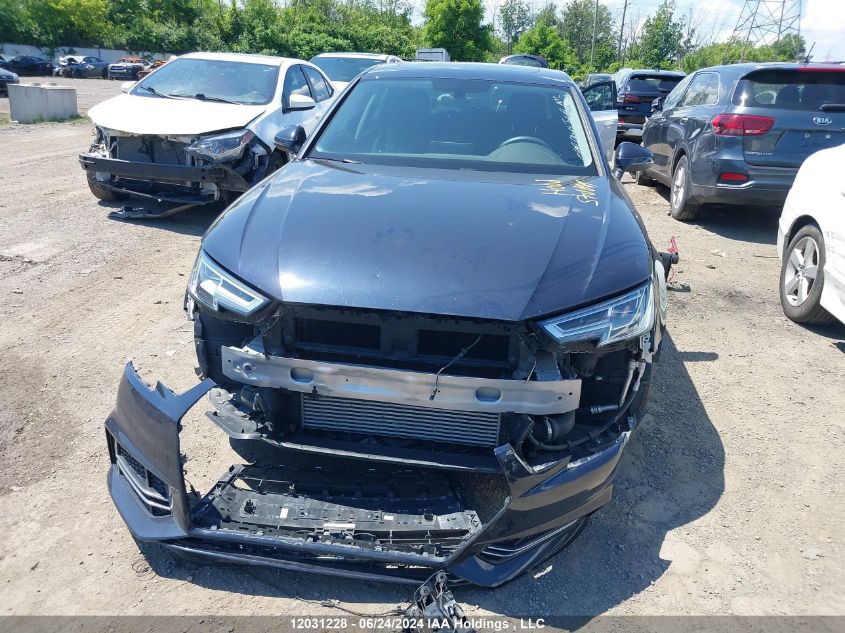 2018 Audi A4 Sedan VIN: WAUCNAF44JN018159 Lot: 12031228