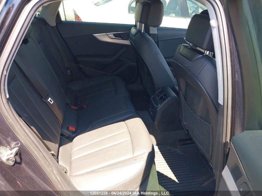 2018 Audi A4 Sedan VIN: WAUCNAF44JN018159 Lot: 12031228