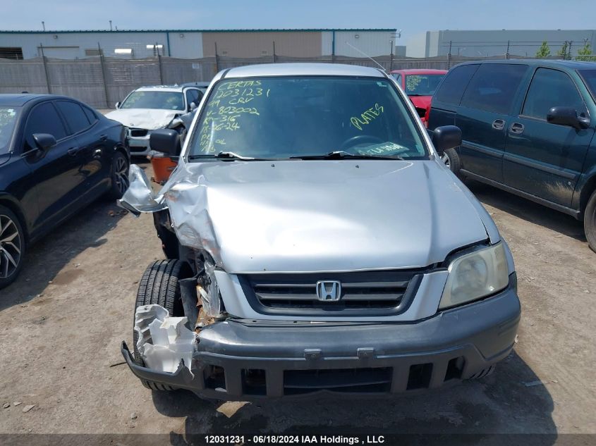 1999 Honda Cr-V Lx VIN: JHLRD1841XC803002 Lot: 12031231