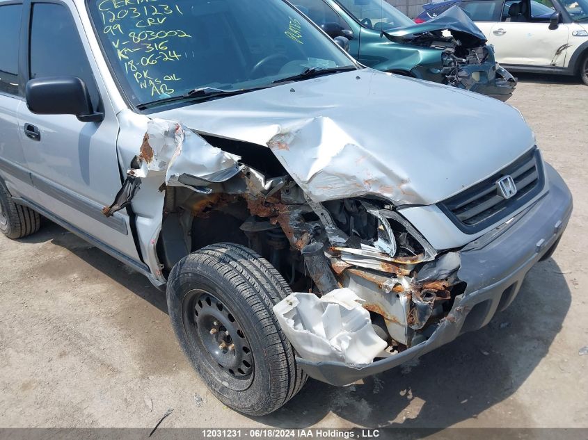1999 Honda Cr-V Lx VIN: JHLRD1841XC803002 Lot: 12031231