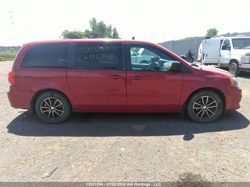 2014 Dodge Grand Caravan Se/Sxt VIN: 2C4RDGBG9ER135540 Lot: 12031254
