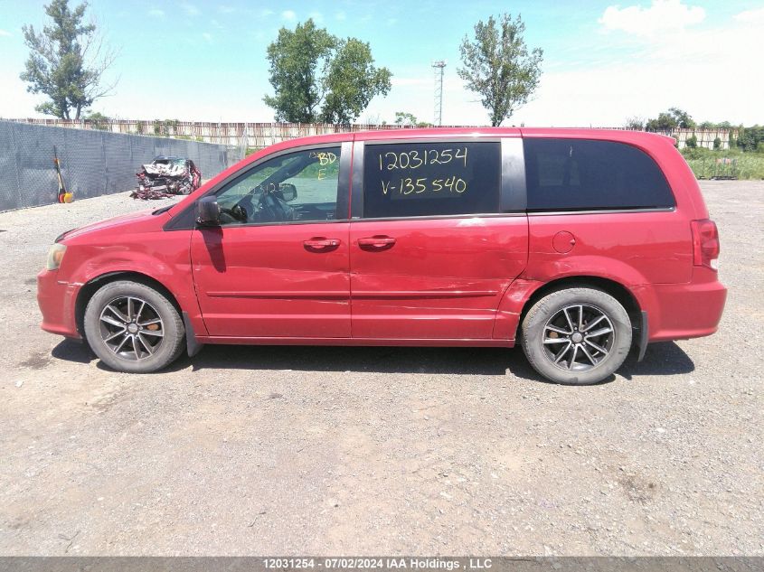 2014 Dodge Grand Caravan Se/Sxt VIN: 2C4RDGBG9ER135540 Lot: 12031254