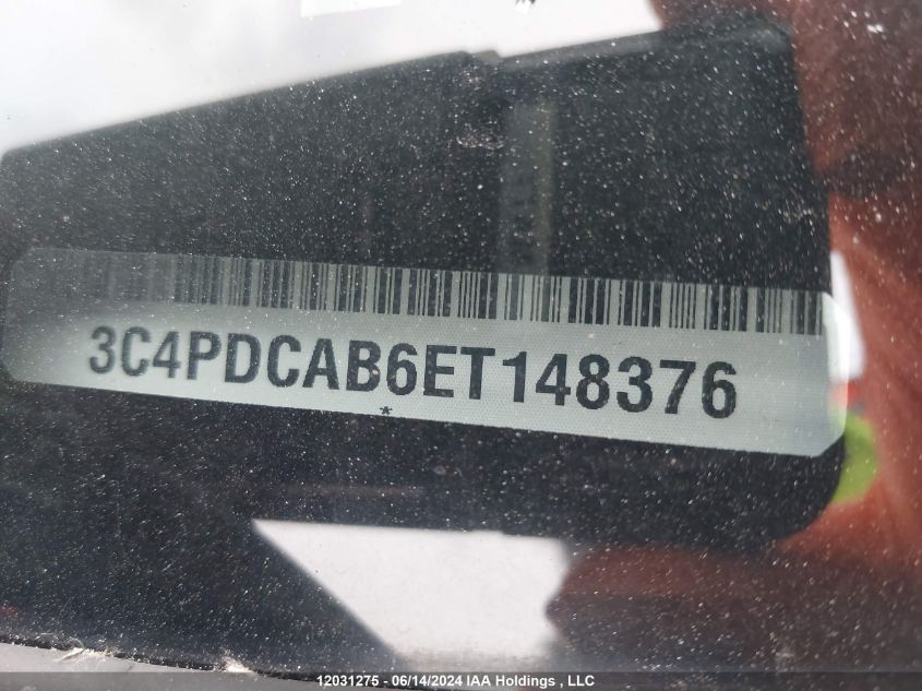 2014 Dodge Journey Se VIN: 3C4PDCAB6ET148376 Lot: 12031275