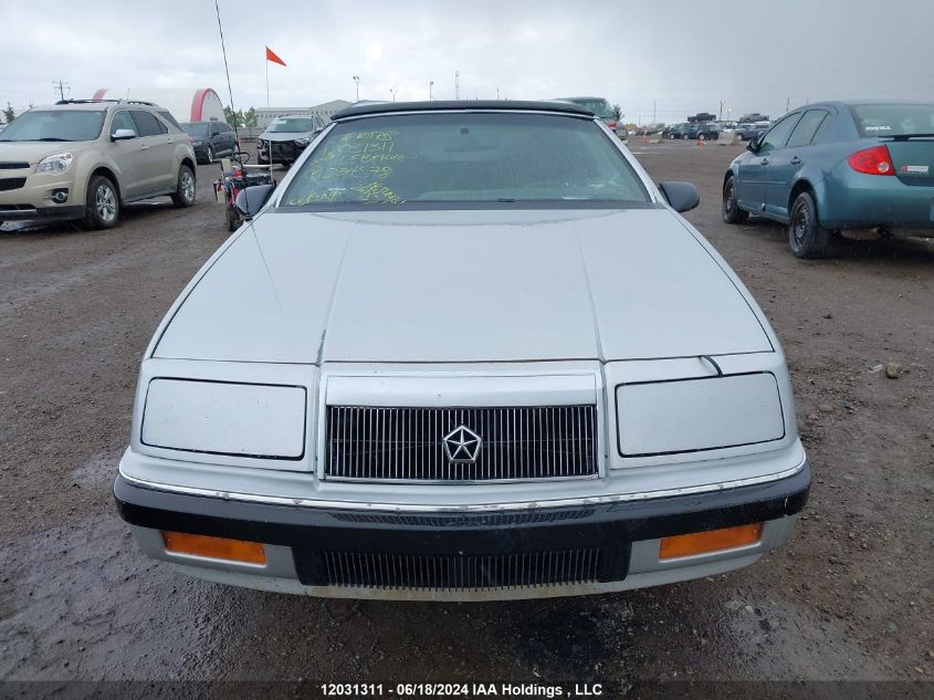 1989 Chrysler Lebaron VIN: 1C3BJ45J1KG234578 Lot: 12031311