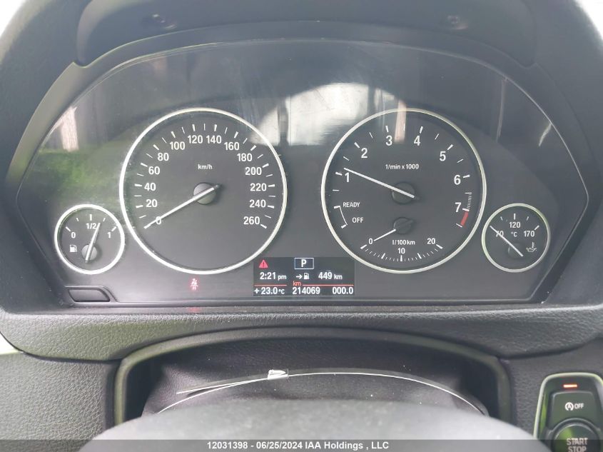 2014 BMW 320 I xDrive VIN: WBA3C3G53ENS68684 Lot: 12031398