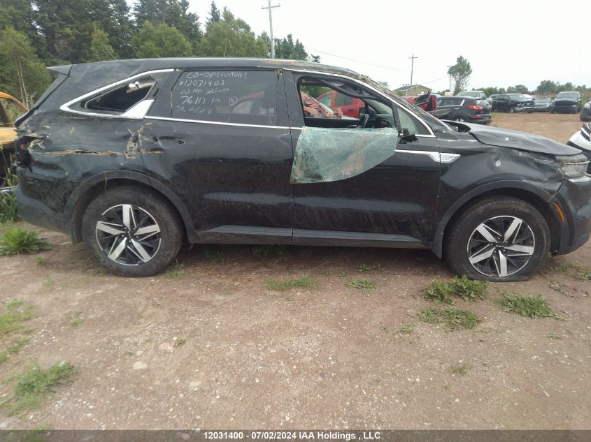 2022 Kia Sorento VIN: 5XYRGDLC4NG119798 Lot: 12031400