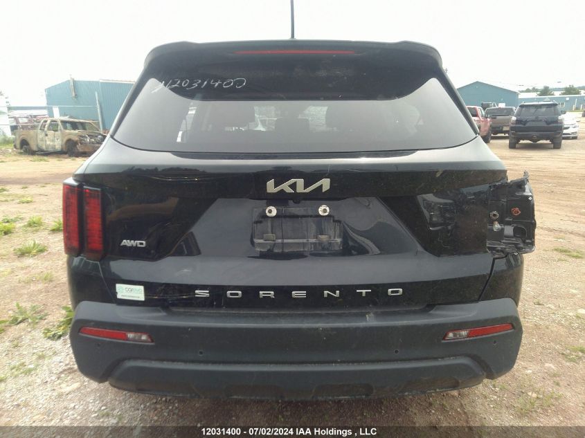 2022 Kia Sorento VIN: 5XYRGDLC4NG119798 Lot: 12031400