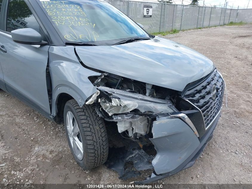 2022 Nissan Kicks VIN: 3N1CP5BV8NL532219 Lot: 12031428