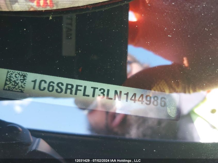 2020 Ram 1500 Sport VIN: 1C6SRFLT3LN144986 Lot: 12031429