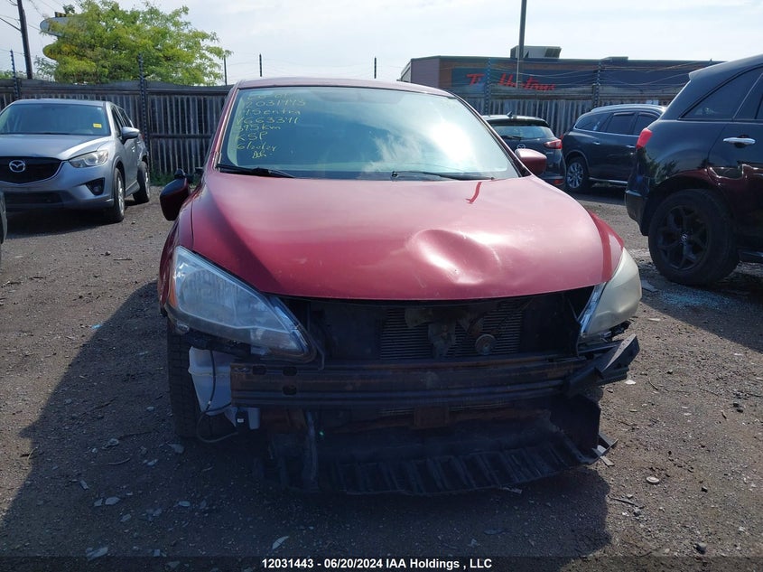 2014 Nissan Sentra VIN: 3N1AB7AP7EL663341 Lot: 12031443
