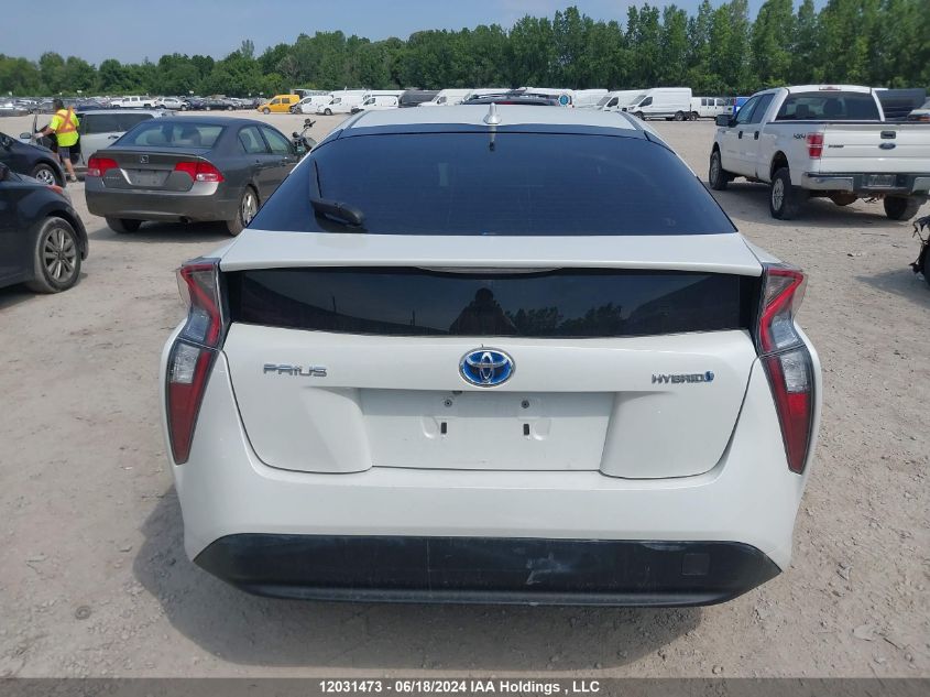 2016 Toyota Prius Technology/Touring VIN: JTDKBRFUXG3017446 Lot: 12031473