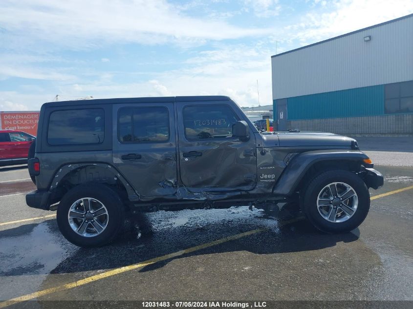 2021 Jeep Wrangler Unlimited Sahara VIN: 1C4HJXEG2MW833929 Lot: 12031483