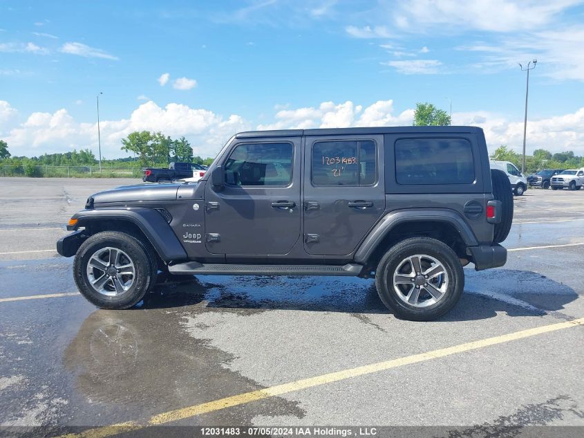 2021 Jeep Wrangler Unlimited Sahara VIN: 1C4HJXEG2MW833929 Lot: 12031483