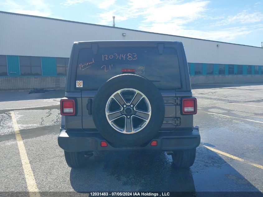 2021 Jeep Wrangler Unlimited Sahara VIN: 1C4HJXEG2MW833929 Lot: 12031483