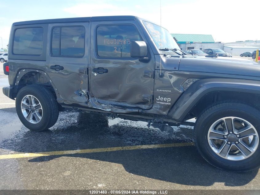 2021 Jeep Wrangler Unlimited Sahara VIN: 1C4HJXEG2MW833929 Lot: 12031483