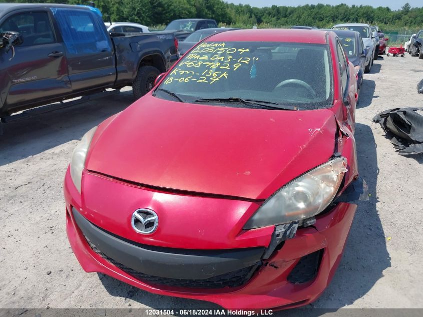 2012 Mazda Mazda3 VIN: JM1BL1UF6C1684829 Lot: 12031504