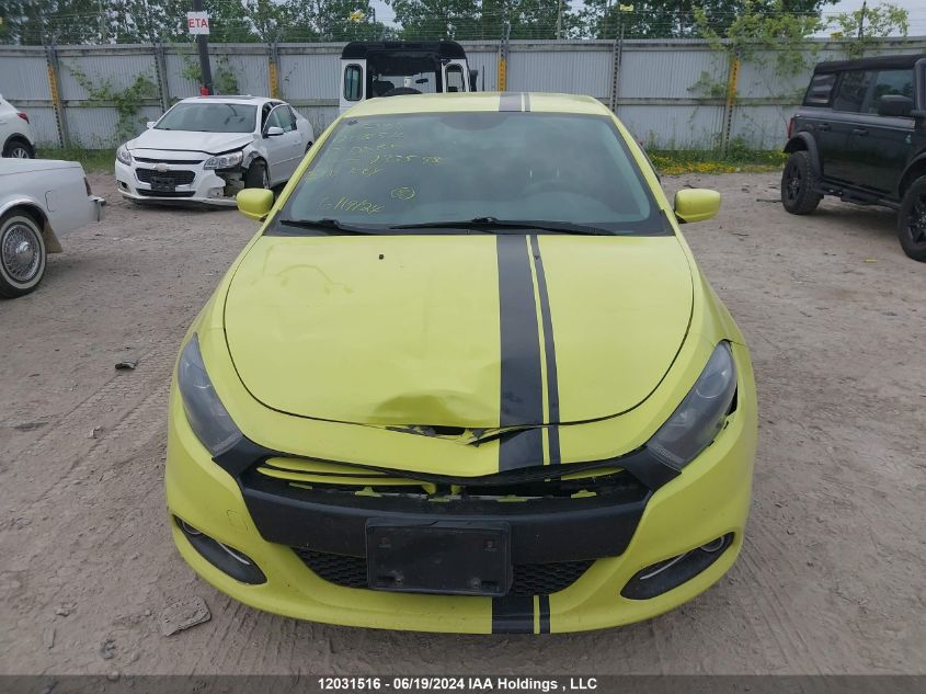 2013 Dodge Dart Sxt VIN: 1C3CDFBA7DD233595 Lot: 12031516