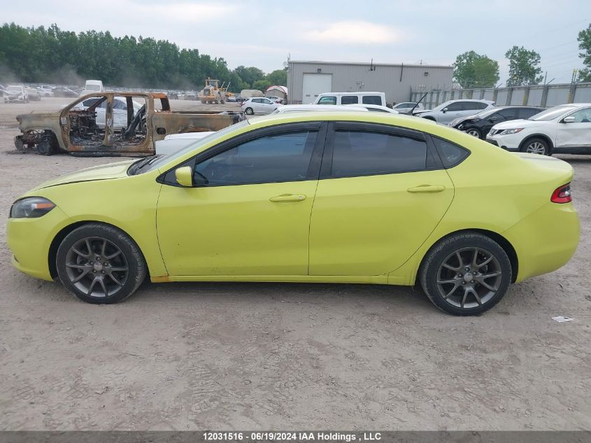 2013 Dodge Dart Sxt VIN: 1C3CDFBA7DD233595 Lot: 12031516