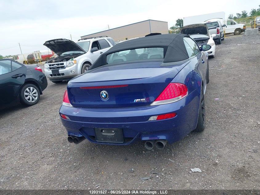 2007 BMW M6 VIN: WBSEK93567CY78402 Lot: 12031527