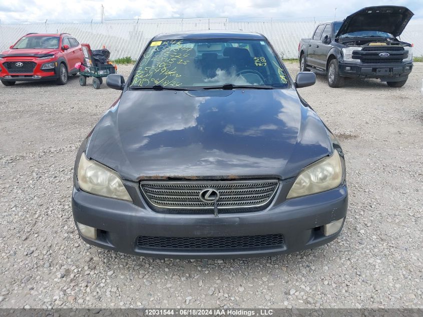 2001 Lexus Is 300 300 VIN: JTHBD182410015724 Lot: 12031544