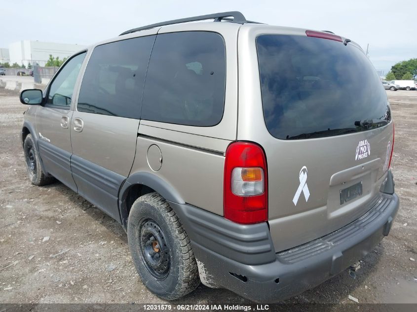 2002 Pontiac Montana VIN: 1GMDU03E62D159819 Lot: 12031579