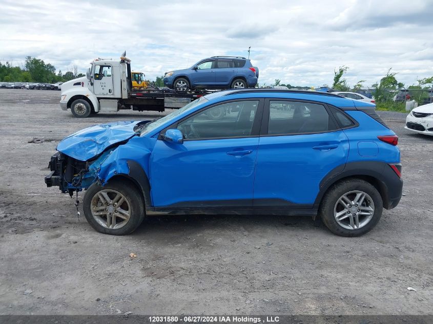 2022 Hyundai Kona Essential Awd VIN: KM8K1CAB7NU828081 Lot: 12031580