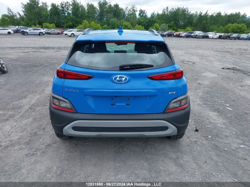 2022 Hyundai Kona Essential Awd VIN: KM8K1CAB7NU828081 Lot: 12031580