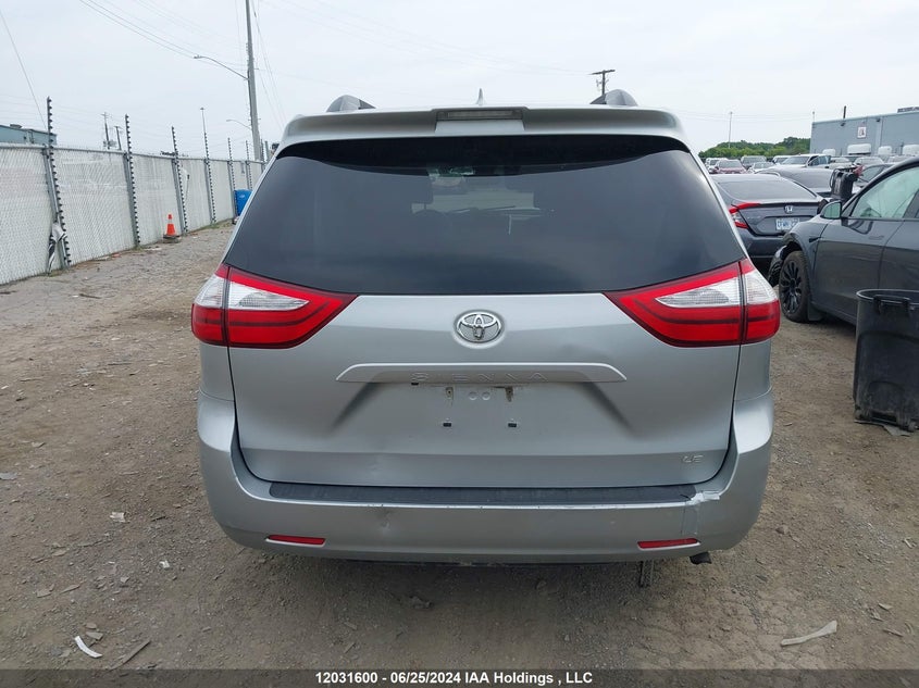 2019 Toyota Sienna Le VIN: 5TDKZ3DC4KS994947 Lot: 12031600