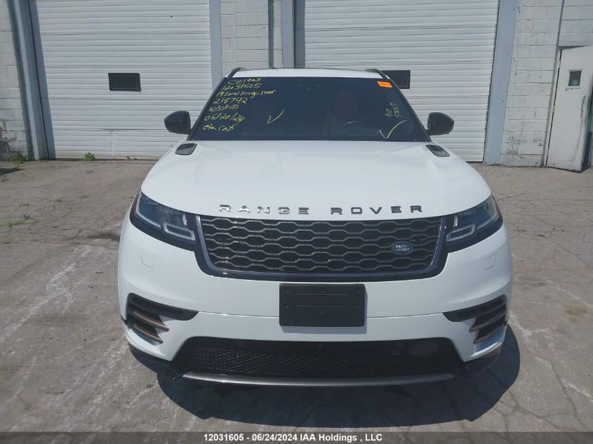 2019 Land Rover Range Rover Velar VIN: SALYM2EV7KA218742 Lot: 12031605