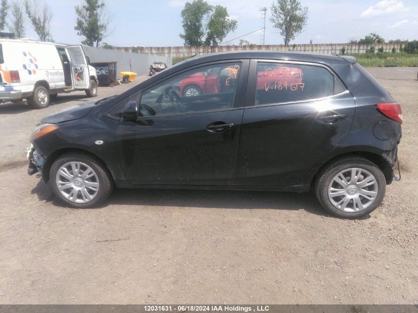 2014 Mazda Mazda2 VIN: JM1DE1KY3E0189617 Lot: 12031631