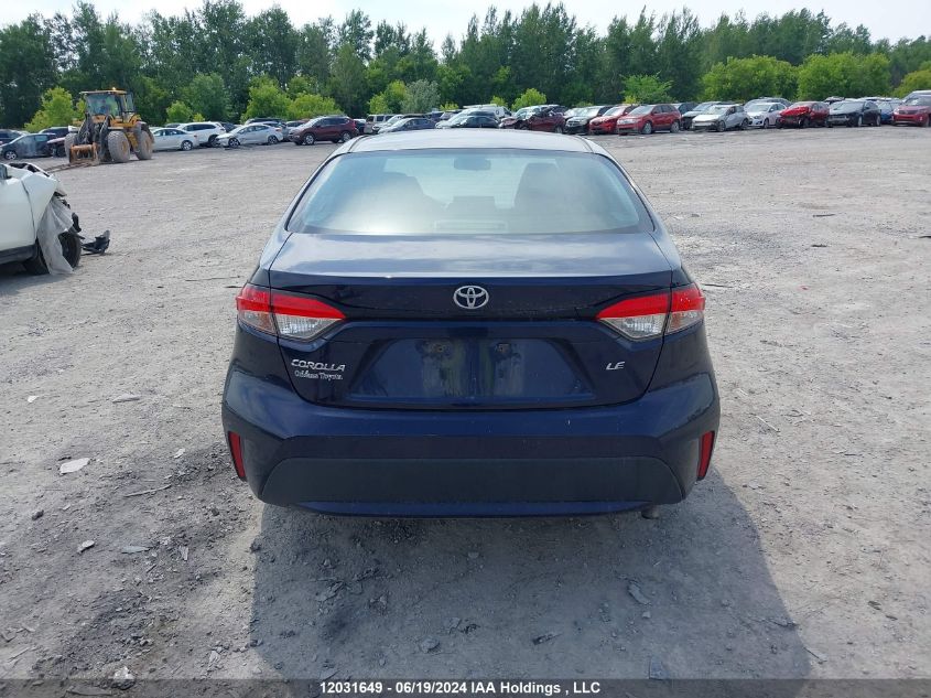 2020 Toyota Corolla Le VIN: 5YFBPRBE5LP024564 Lot: 12031649