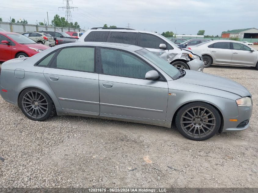 2007 Audi A4 VIN: WAUDH78E37A246609 Lot: 12031675