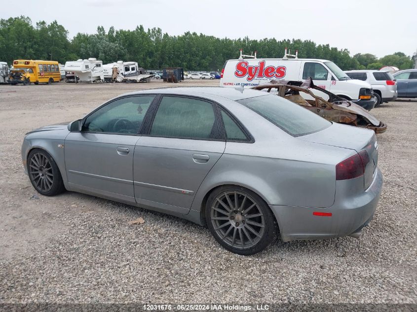 2007 Audi A4 VIN: WAUDH78E37A246609 Lot: 12031675
