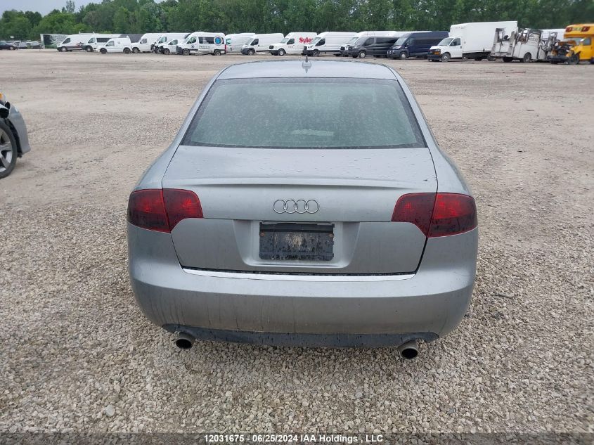 2007 Audi A4 VIN: WAUDH78E37A246609 Lot: 12031675