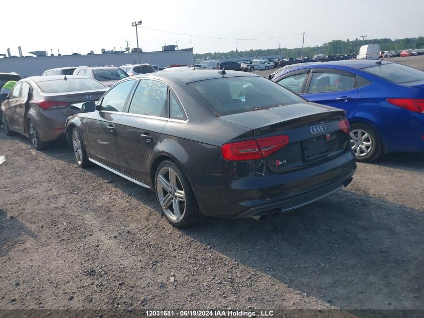 2014 Audi S4 VIN: WAUFGCFL1EA089942 Lot: 12031681