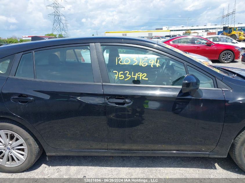 2018 Subaru Impreza VIN: 4S3GTAE66J3753492 Lot: 12031694