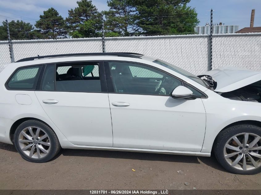 2019 Volkswagen Golf Sportwagen VIN: 3VW117AU9KM508170 Lot: 12031701