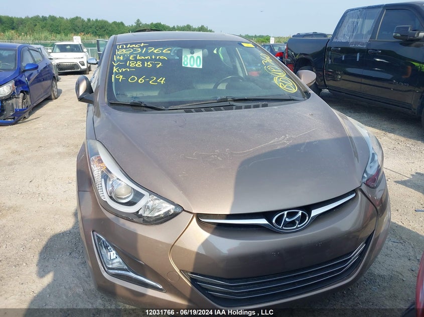 2014 Hyundai Elantra VIN: KMHDH4AH3EU188157 Lot: 12031766