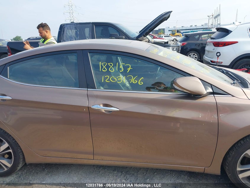 2014 Hyundai Elantra VIN: KMHDH4AH3EU188157 Lot: 12031766