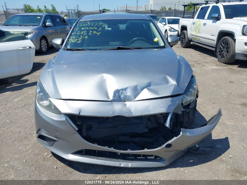 2016 Mazda Mazda3 VIN: 3MZBM1K78GM265394 Lot: 12031778