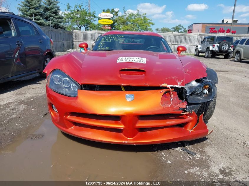 2006 Dodge Viper Srt10 VIN: 1B3JZ69Z46V101313 Lot: 12031795