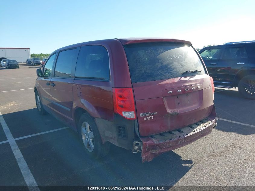 2011 Dodge Grand Caravan Se/Sxt VIN: 2D4RN4DG0BR600391 Lot: 12031810