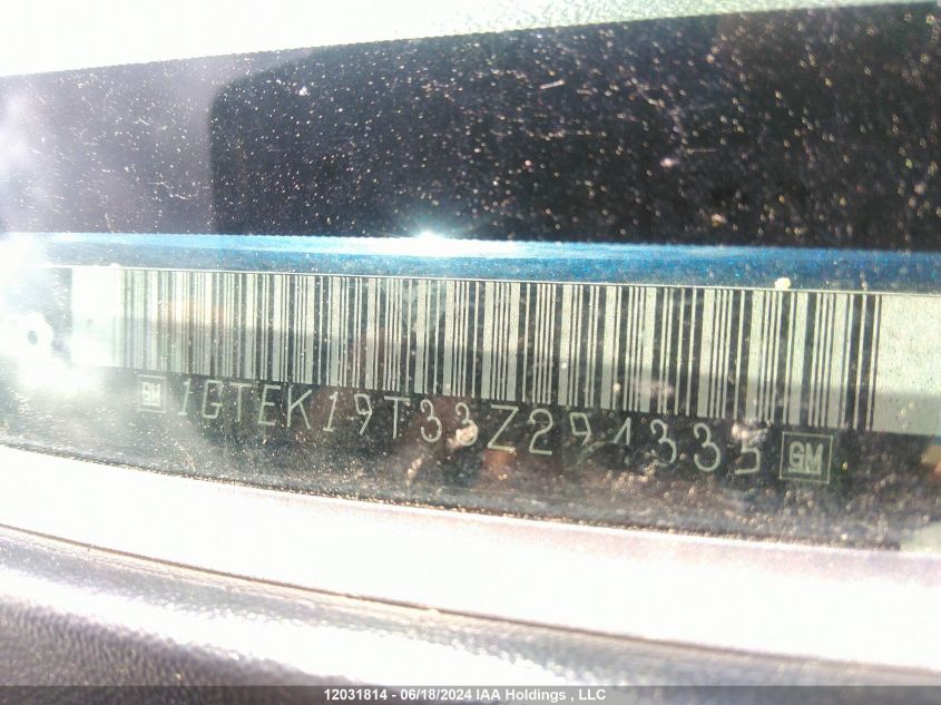 2003 GMC Sierra 1500 VIN: 1GTEK19T33Z294335 Lot: 12031814